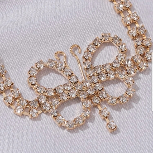 *Zenia* Butterfly Rhinestone Choker - Picture 3 of 3